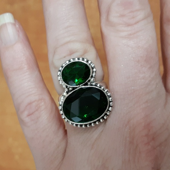 New Chrome Diopside 925 Silver Ring. - Picture 4 of 9